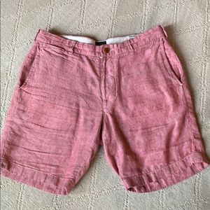 J. Crew Men’s Stanton Linen Shorts 31” waist